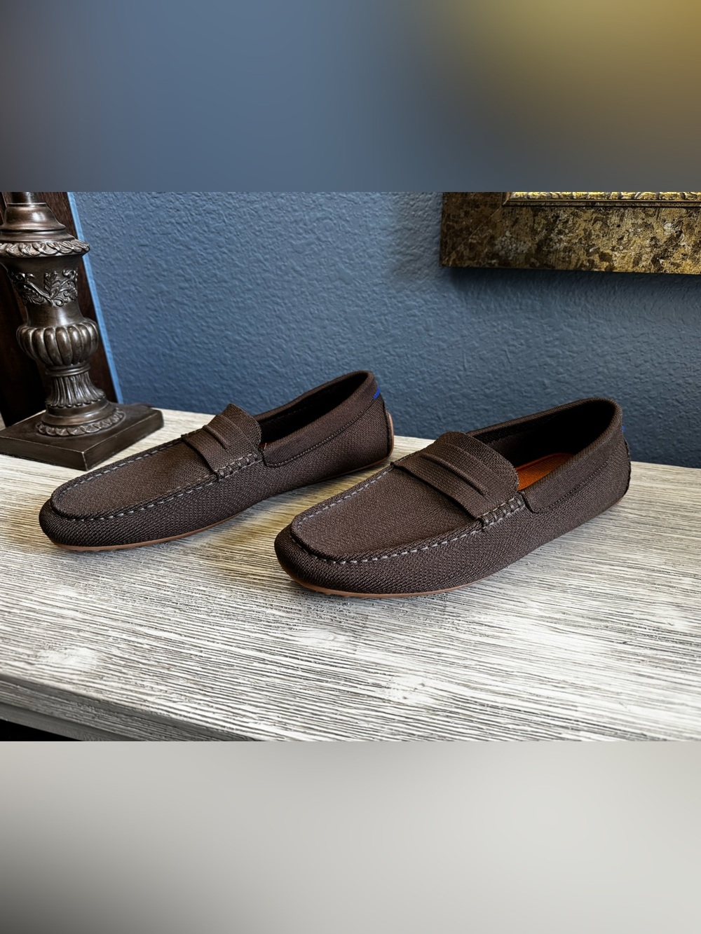 Rothy's Men's Dark Brown Slip-On Penny Loafers